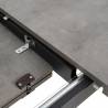 Išskleidžiamas stalas GREY 138x85 pilkas