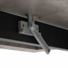 Išskleidžiamas stalas GREY 138x85 pilkas