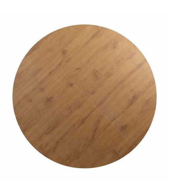 Išskleidžiamas stalas NATURAL Ø120(160) rudas