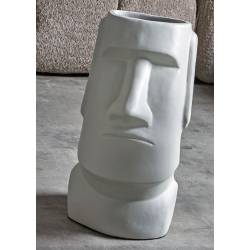 Vaza MOAI 24x52 balta
