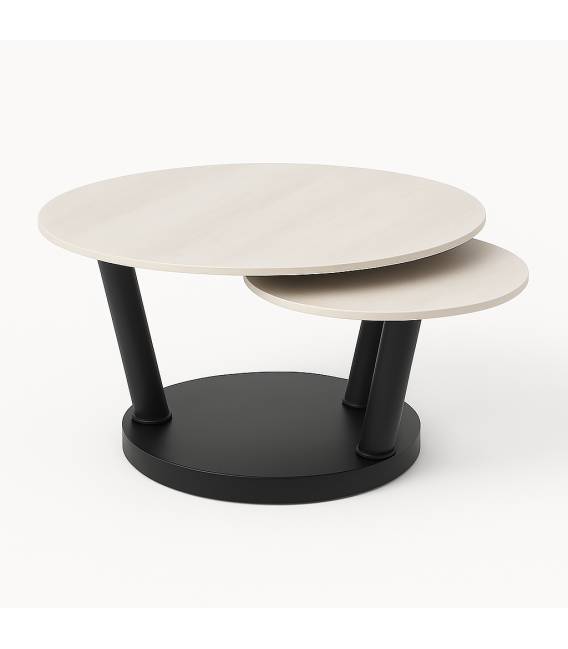 Kavos staliukas OSTEO Ø80 rusvas