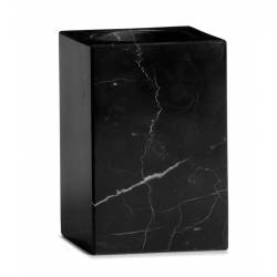 Dantų šepetėlių laikiklis MARBLE BLACK 7x10,5 juodas