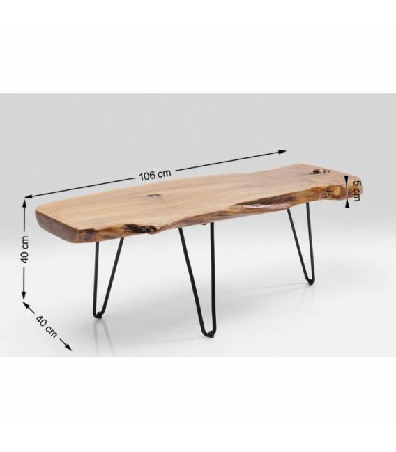 Kavos staliukas ASPEN 106x41 rudas