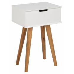 Naktinis staliukas MITRA 40x62 baltas