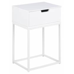 Naktinis staliukas MITRA 40x62 baltas