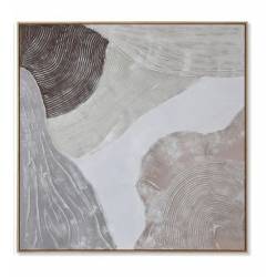Paveikslas WOOD-B 123X123 rusvas
