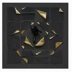 Paveikslas FINISH 100x100 juodas