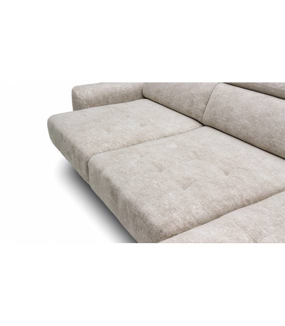 Minkštas kampas ERIS 320x184 pilkas