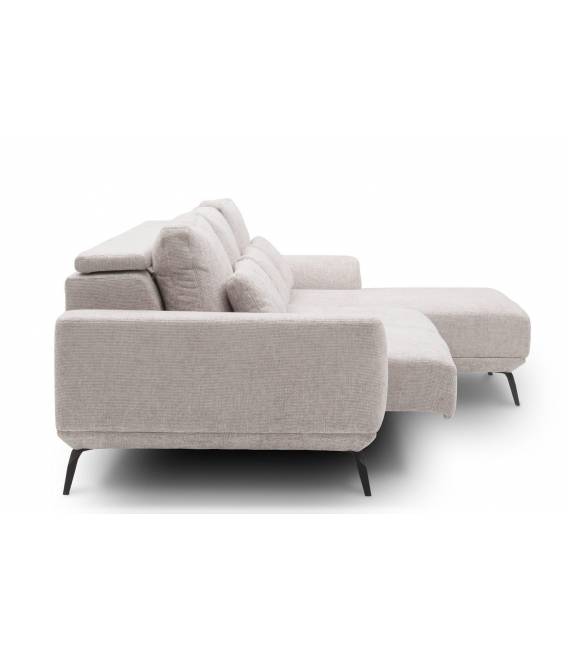 Minkštas kampas MISTIC 275x185 pilkšvas