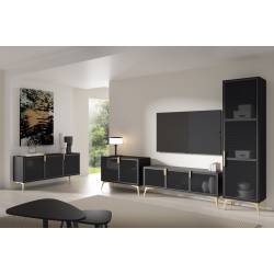 TV spintelė VARIO 161x38 juoda