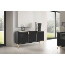 TV spintelė VARIO 161x38 juoda