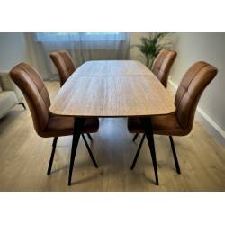 Išskleidžiamas stalas AIRA 140(180)x80 oak veneer