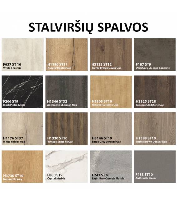 Išskleidžiamas stalas AIRA 140(180)x80 oak veneer