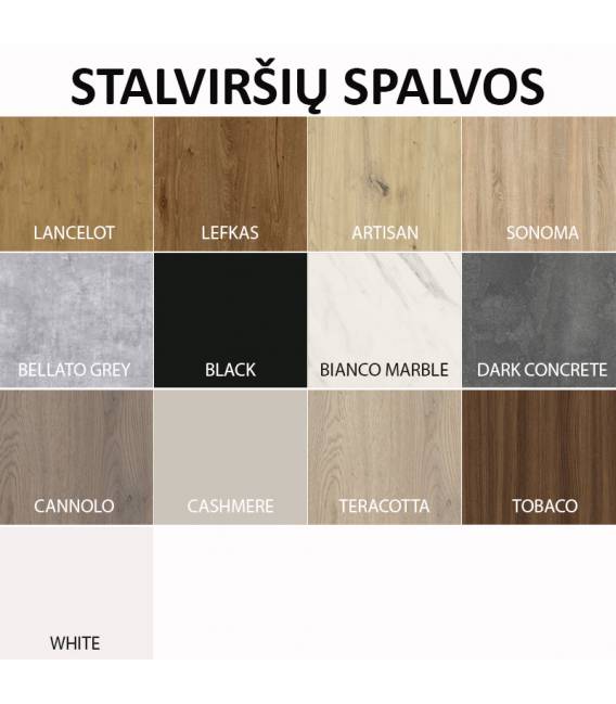 Išskleidžiamas stalas AIRA 140(180)x80 oak veneer