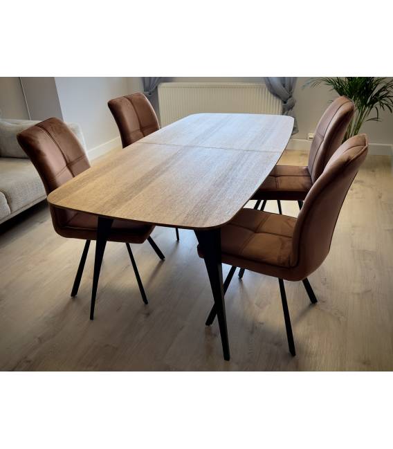 Išskleidžiamas stalas AIRA 160(198)x90 oak veneer