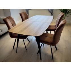 Išskleidžiamas stalas AIRA 180(218)x90 oak veneer