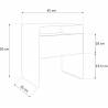Naktinis staliukas RISOR 45x35 juodas/baltas