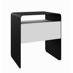 Naktinis staliukas RISOR 45x35 juodas/baltas