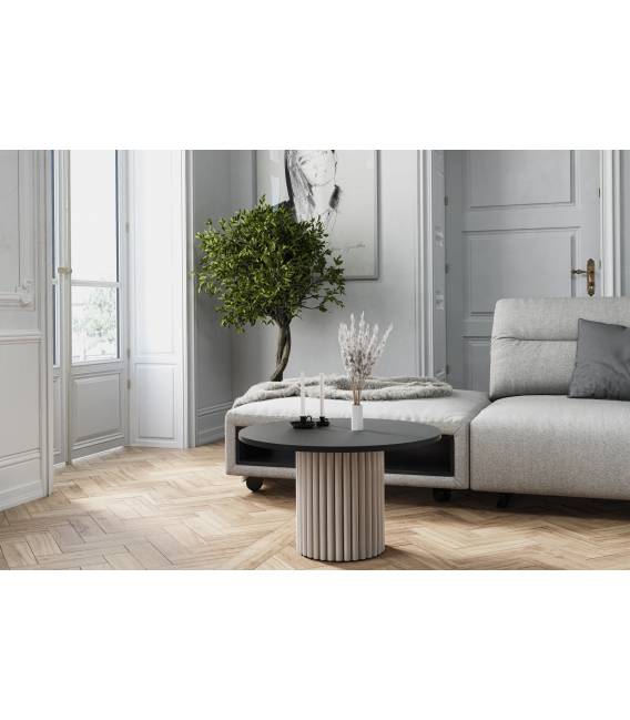 Kavos staliukas TODAL Ø67 kašmyro/juodas