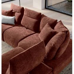 Minkštas kampas SIRO 374x297 rausvas