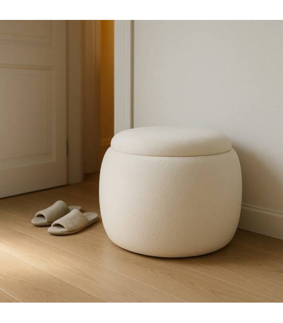 Pufas CREAM Ø55 kreminis