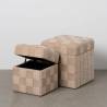 Pufai ELEME 40x43/32x36 beige (2vnt.)