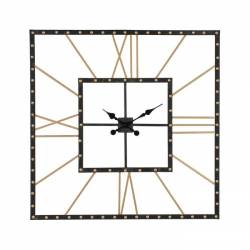 Laikrodis NERO 80x80 juodas