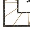 Laikrodis NERO 80x80 juodas