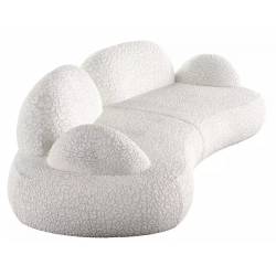 Sofa PEBBLE 300x125 balta