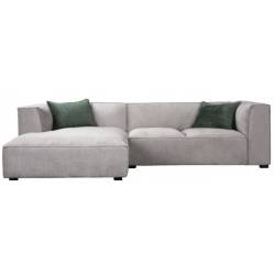Minkštas kampas CROWN 274x176 pilkas