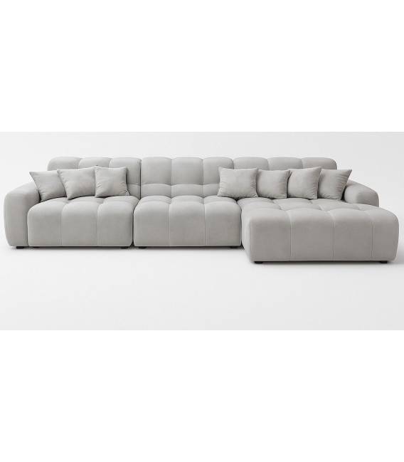 Minkštas kampas OPULENT LARGE 432x200 pilkšvas
