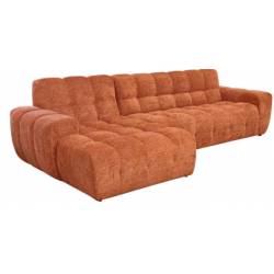 Minkštas kampas KUBUS 339x158 oranžinis