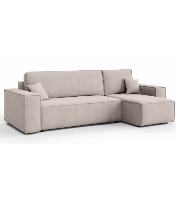 Minkštas kampas ARNOLD 244x142 kreminis
