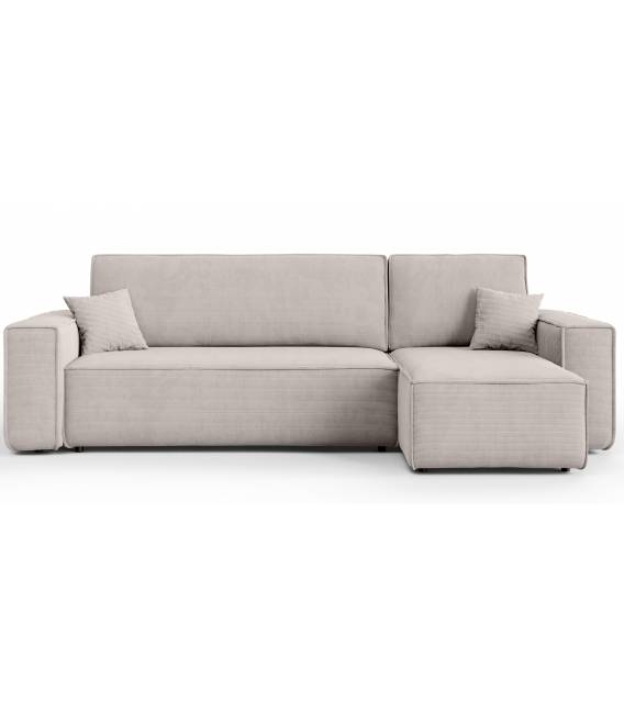 Minkštas kampas ARNOLD 244x142 kreminis