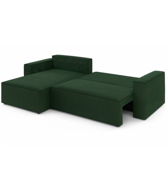 Minkštas kampas CORI 278x180 žalias