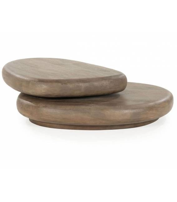 Kavos staliukas KABO 100x80 rudas