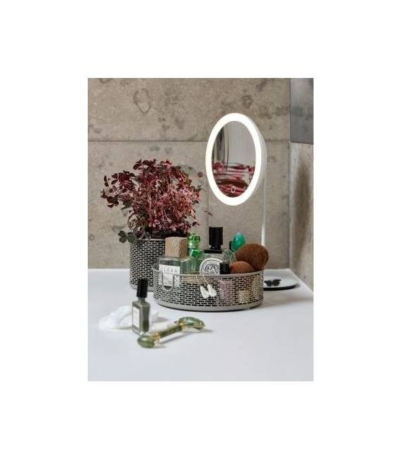 Veidrodis ZONE 18x34 baltas