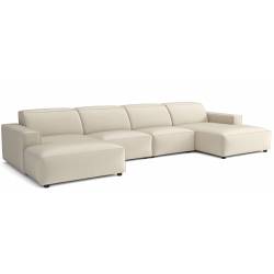Minkštas kampas CURSAL 166x364 kreminis