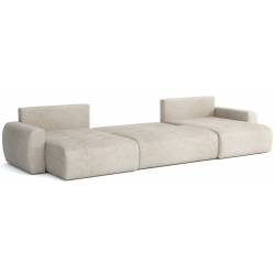 Minkštas kampas IVO U 342x142 beige