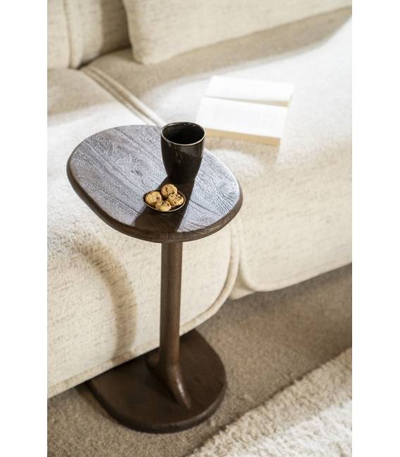 Šoninis staliukas FENIX 40x30 tamsiai rudas