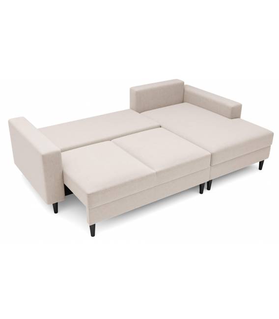 Minkštas kampas EVIA 230×145 baltas