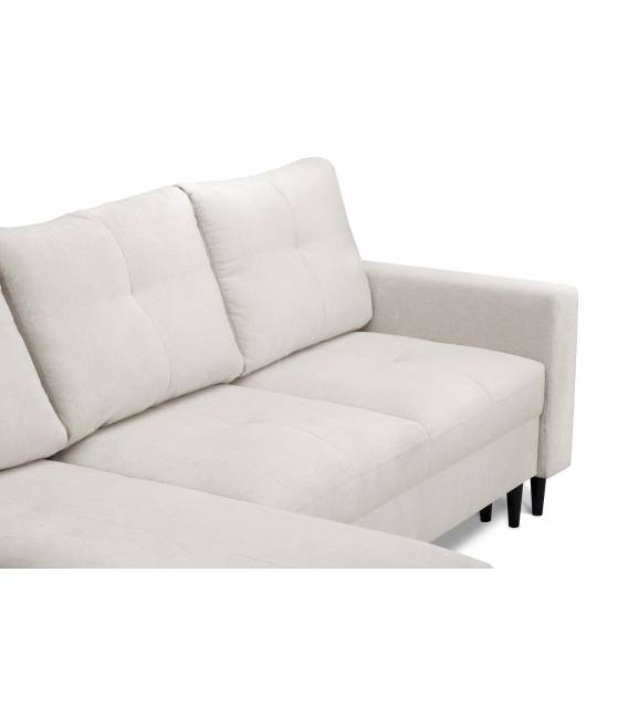 Minkštas kampas VENI 232x145 kreminis