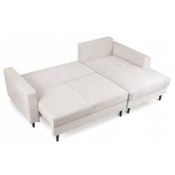 Minkštas kampas VENI 232x145 kreminis