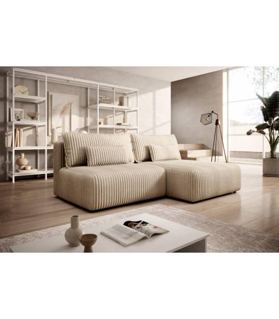 Minkštas kampas FOLLY 210x145 smėlio