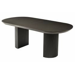 Išskleidžiamas stalas TEMPO 160(200) x103 black beton/ black