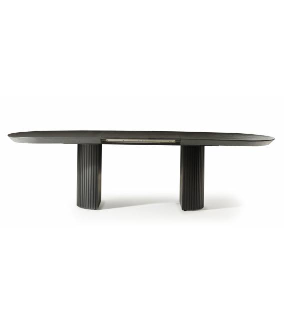 Išskleidžiamas stalas TEMPO 160(200) x103 black beton