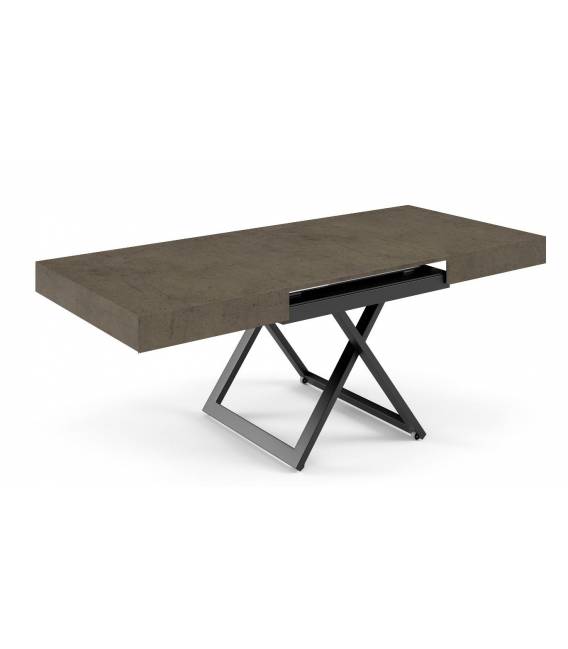 Transformuojamas kavos staliukas EXALTO 120(210)x80 chicago concrete