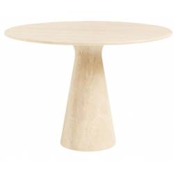 Apvalus stalas ATHENA Ø110 travertino