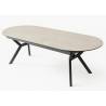 Išskleidžiamas stalas BEAR 206(286)x103 light beton/ black