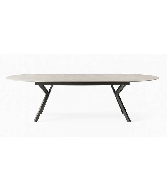 Išskleidžiamas stalas BEAR 206(286)x103 light beton